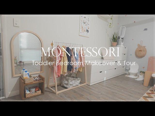 Montessori Toddler Room Makeover & Tour | FUNCTIONAL & PRACTICAL BEDROOM for 3 year old!