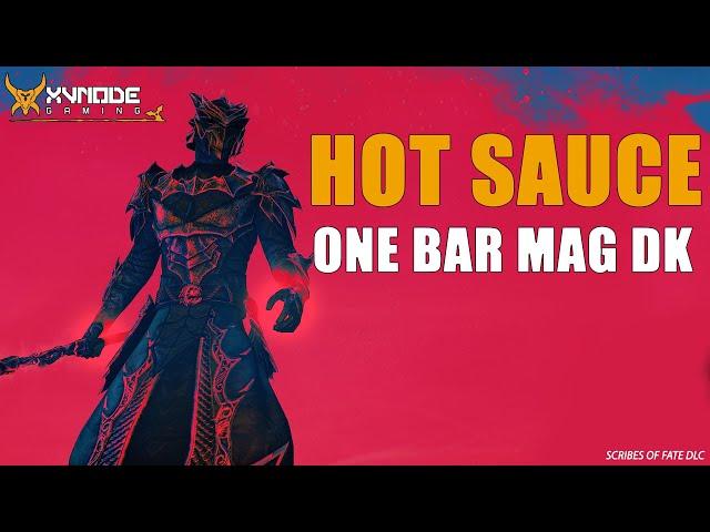 ESO - Hot Sauce - One Bar Magicka Dragonknight FIRE build! - (Scribes Of Fate DLC)