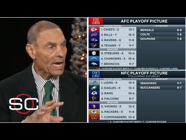 ESPN breaks NFL Playoff Picture after Bengals beat Broncos - Rams beat Cards - Chargers CRUSH Pats