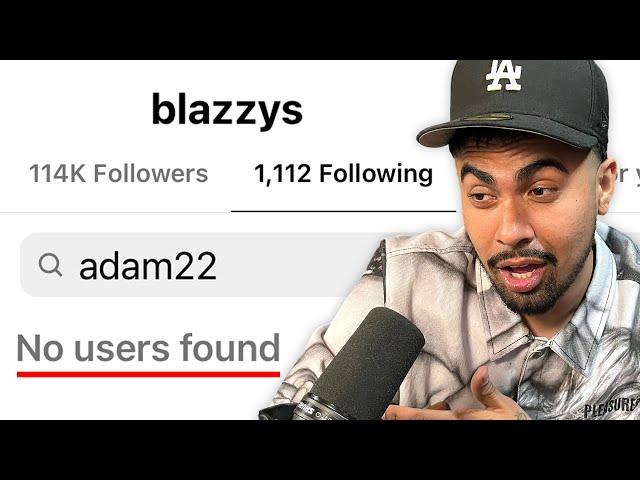 Blazzy Explains Why He Unfollowed Adam22 on Instagram