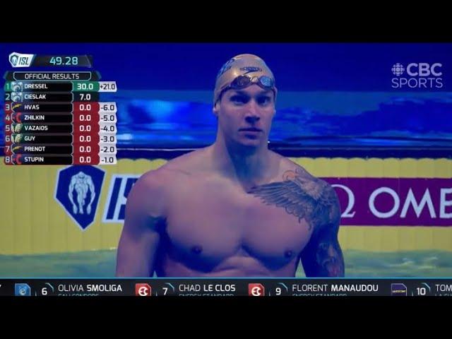 Caeleb Dressel 100 IM World Record ISL Final