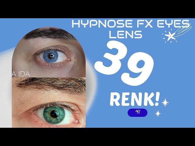 39 renk lens tek videoda Hypnose ve Fx Eyes renkleri! #renklilens #eyeschallenge #eyes #viral