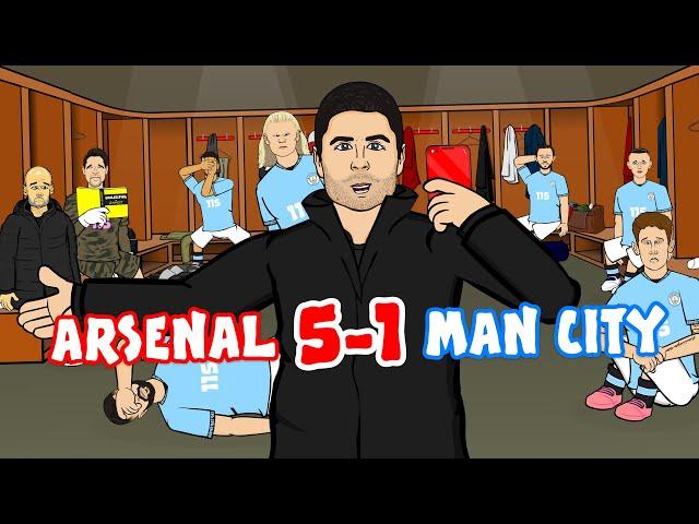 ARSENAL MAMBO NO 5-1 (Arsenal vs Manchester City Goals Highlights)