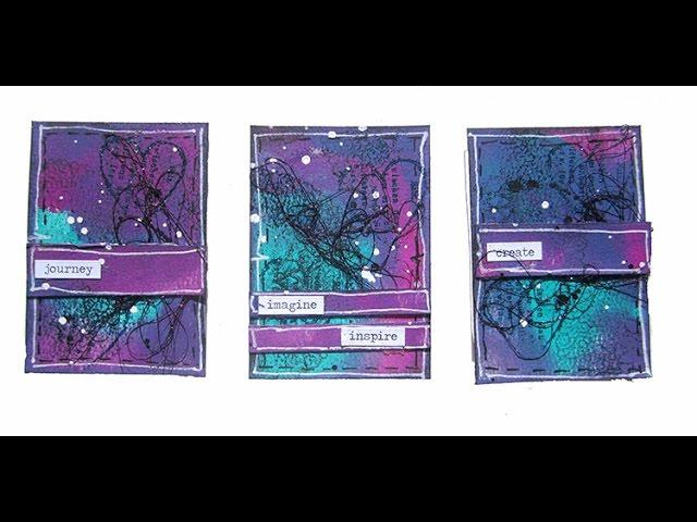 Inspirational ATC set by Keren Tamir