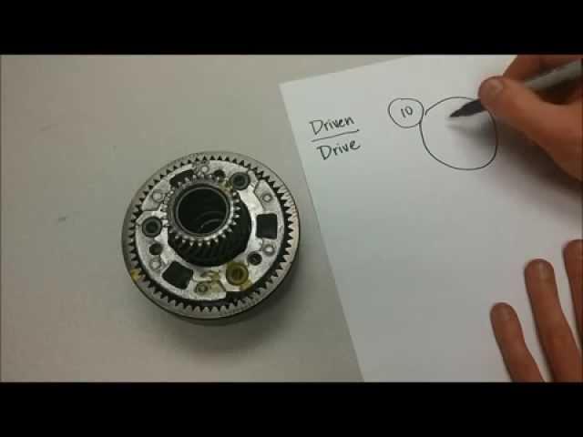 Calculating gear ratios within a planetary gear set