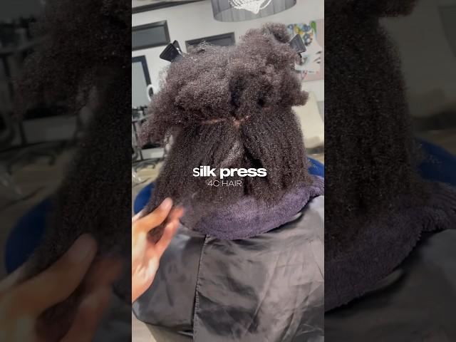 Silk Press On 4C Hair #silkpress #silkpressonnaturalhair #silkyhair #4chair #hairstyles