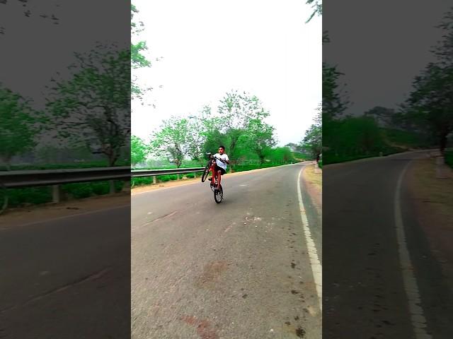 wheelie +drift cycle stunt video #cycle #rider #viral video #youtube shorts #mountain bike