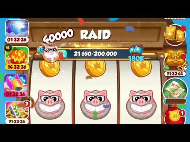 COIN MASTER NEW EVENT RAID MADNESS 8000 BET AUTO PLAY + TREASURE CAVE #coinmaster