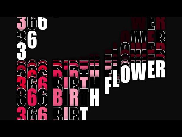 셀프광고/날마다그림/366탄생화/애프터이펙트/애니메이션/일러스트레이터/Birth Flower/after effect/animation/looping text/떨어지는 글자