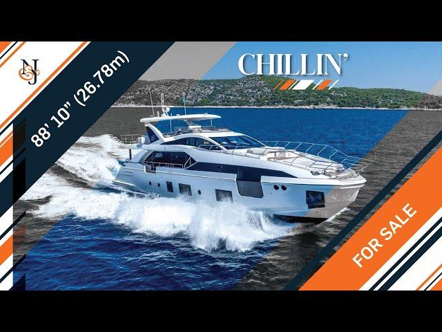 M/Y CHILLIN' for Sale | 88’ (26.78m) Azimut Yacht