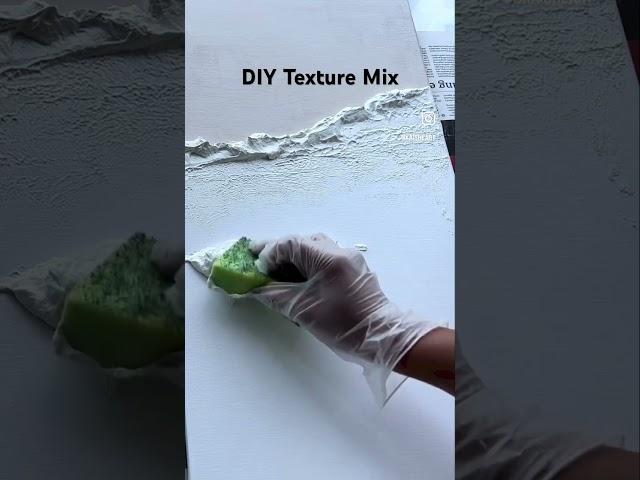 DIY texture mix using plaster of paris #painting #texturedartwork #plaster #texture