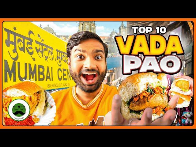 10 Best Vada Pav in Mumbai | Indian Street Food | Veggie Paaji