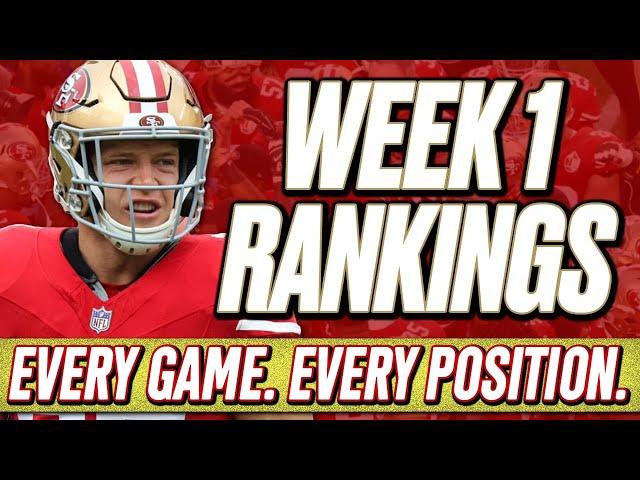 Week 1 Rankings | All Positions & All Games! | 2024 Fantasy Football Advice