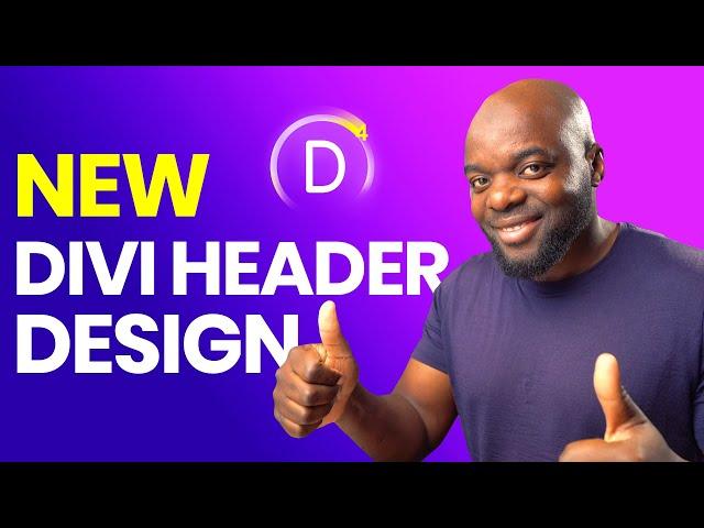 Divi header design - Divi 4.0 theme builder tutorial