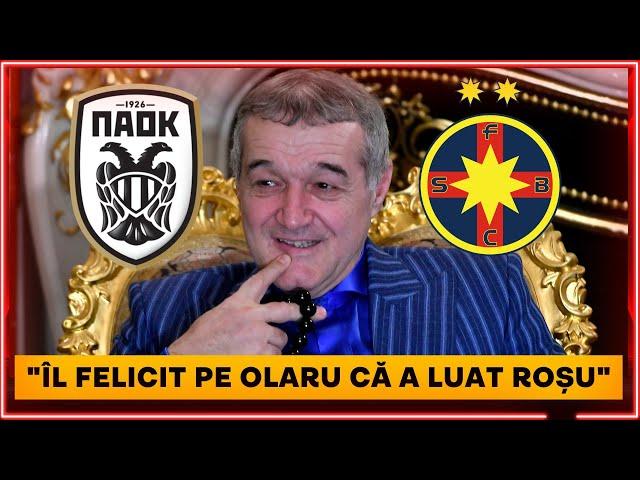 Gigi Becali, DISCURS EXUBERANT dupa PAOK - FCSB 0-1: "AM BIRUIT FAMILIA LUCESCU"