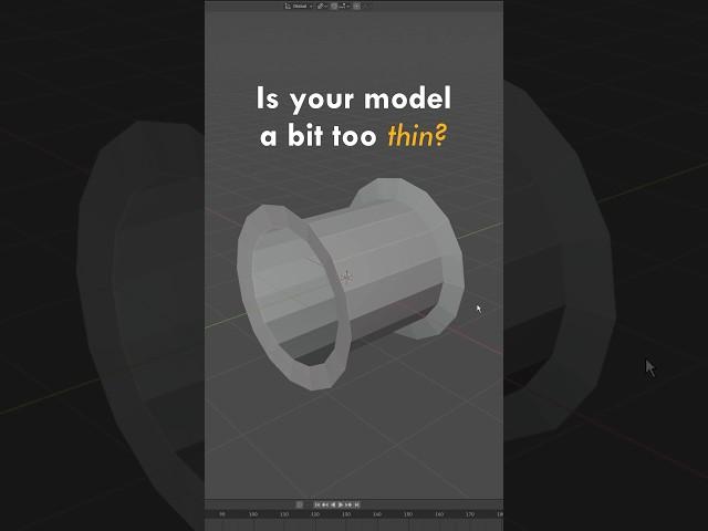 The solidify modifier might be useful for flat objects! #blendertutorial #blender3d #3dtutorial