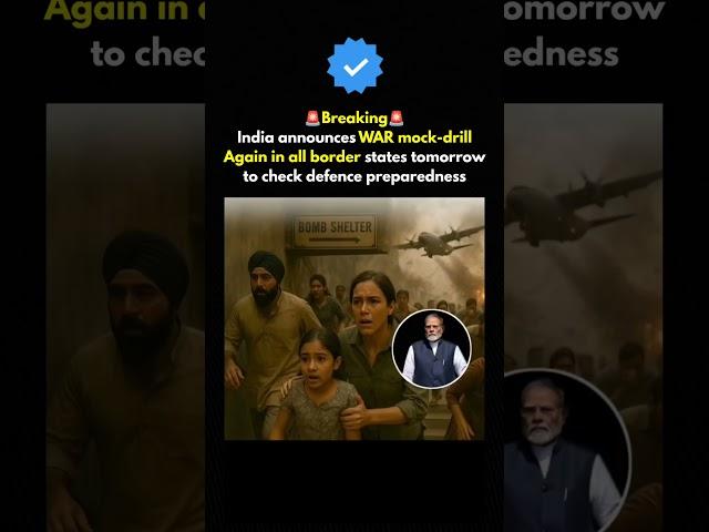 BREAKING: India Launches War Mock Drill in Border States!