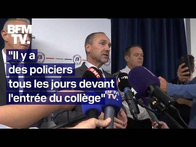 Collège marseillais criblé de balles de plomb: le point en intégralité des autorités