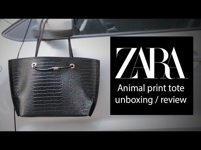 ZARA animal print tote bag unboxing + review | India