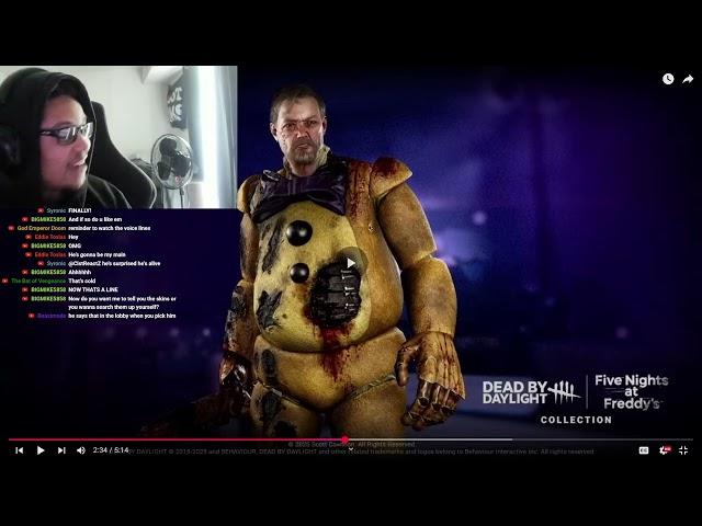 All Springtrap voice lines on Dead by Daylight REACTION