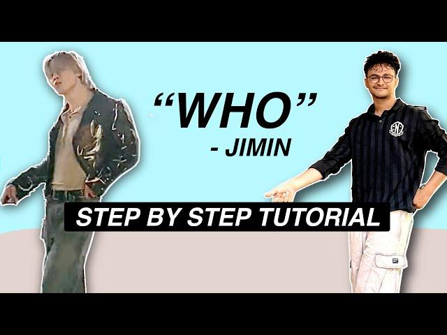 지민 (Jimin) 'Who' *EASY DANCE TUTORIAL* (Beginner Friendly)