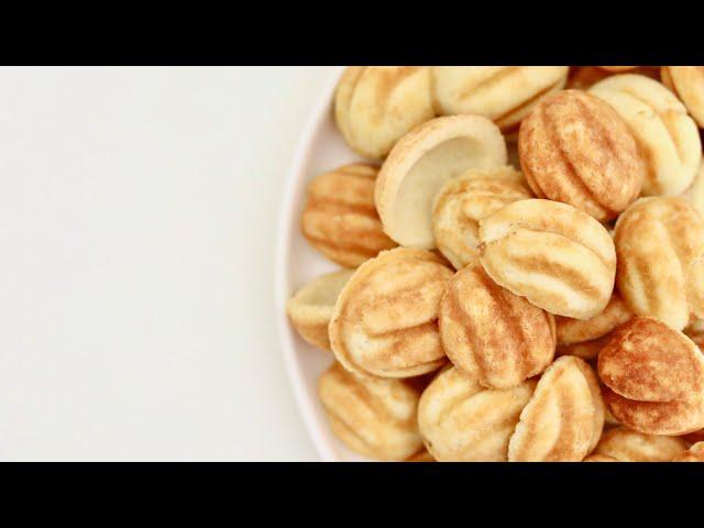 Walnut-Shaped Cookies with Sweetened Condensed Milk Filling | Step by Step Instruction