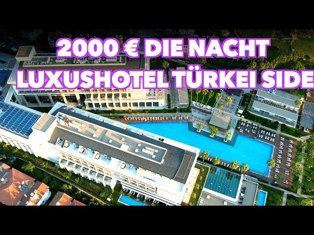 Mega five star hotels by drone from Kumköy towards Titrengöl