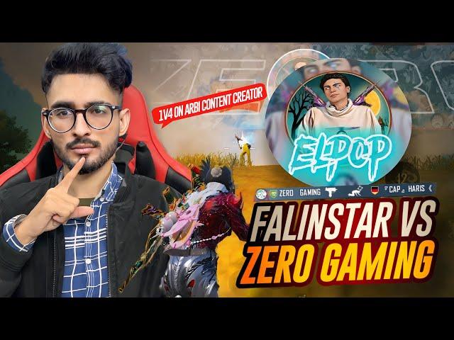 FalinStar Vs Zero Gaming | 1v4 on Arbi Content Creator | PUBG MOBILE