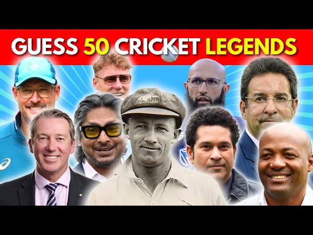 Test Your Cricket Knowledge: Guess 50 Legends in 10 Seconds! 