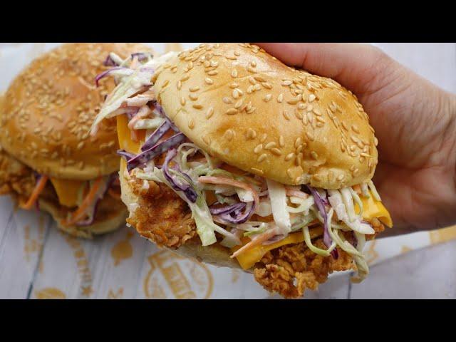 Crispy Chicken Burger By Recipes Of The World