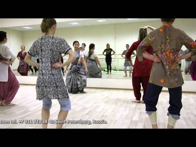 Урок индийского танца кучипуди Елена Тарасова