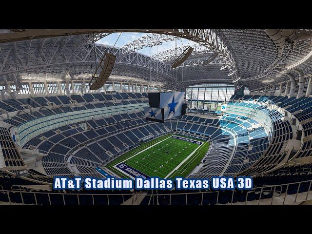 AT&T Stadium Dallas Texas USA 3D model (Interior preview)