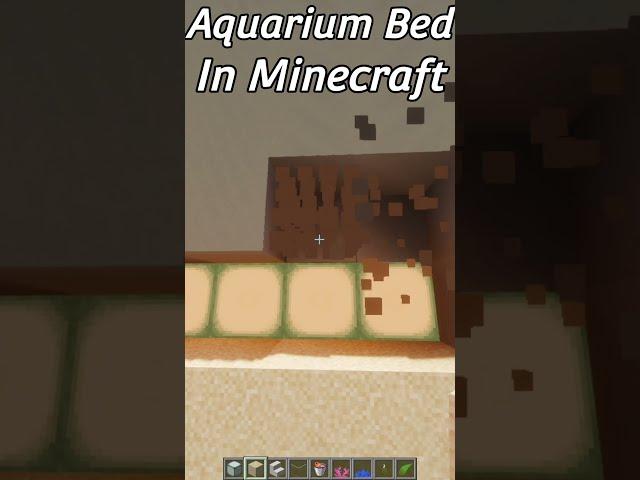 Aquarium Bed In Minecraft! | #Shorts