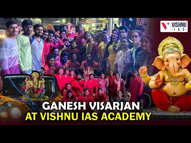 Ganesh Visarjan Celebrations at Vishnu IAS Academy by Team VIAS and Students #upsc