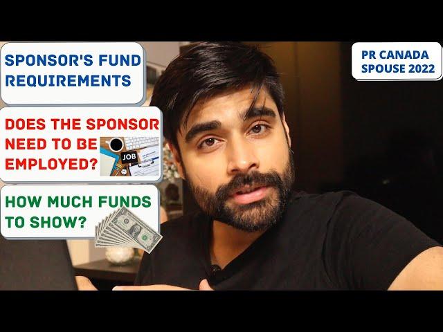 Sponsor's PROOF OF FUNDS - Canada PR 2022 - Spousal Sponsorship