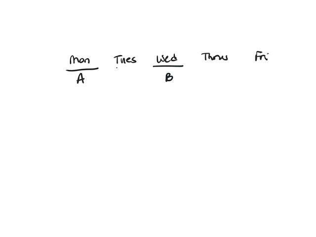 EA Martine is scheduling five