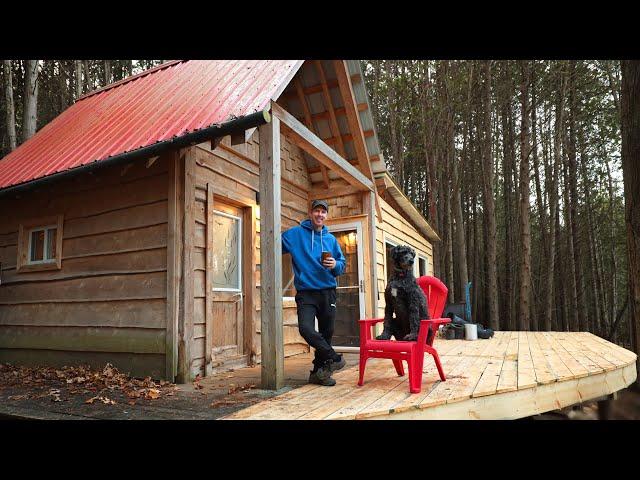 Ep.12 Day in the Life of Modern Self Reliance Cabin Building (using my DJI Portable Power Station)