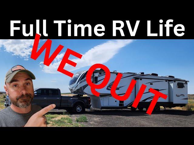 We QUIT Fulltime RV Life | It's For Sale