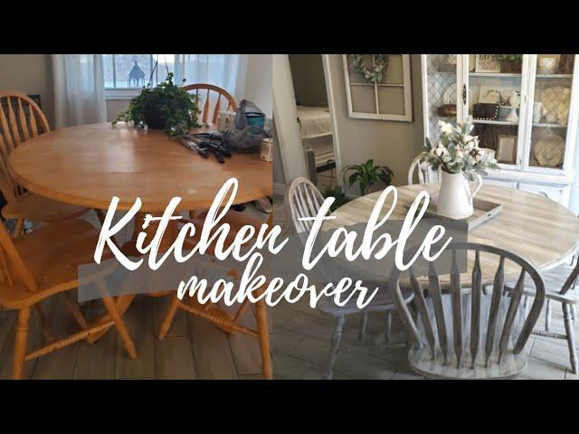 Old Table makeover/ First time trying this technique!