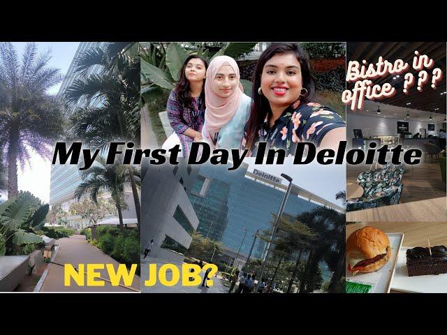 First Day at Deloitte: Office Vlog | My 1st day experience | Work From Office | New Beginning