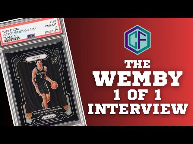 The Wemby 1 of 1 Interview - Pulling the 1 of 1 Black Prizm Wembanyama Rookie Card