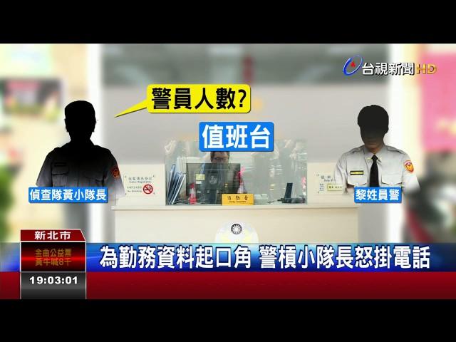 拔槍怒嗆小隊長警記過調職恐嚇罪函送