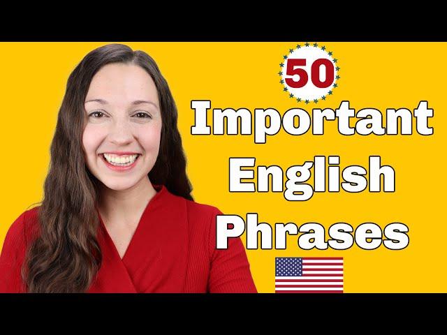 50 Important English Expressions for daily conversation