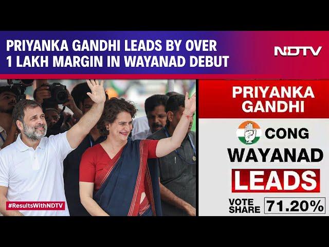 Wayanad Results | Priyanka Gandhi Leads By Over 1 Lakh Votes In Wayanad Debut