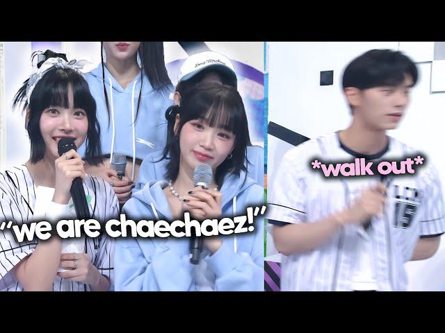 eunchae replaced chaemin as MC with chaewon (ft. chaemin walked out)