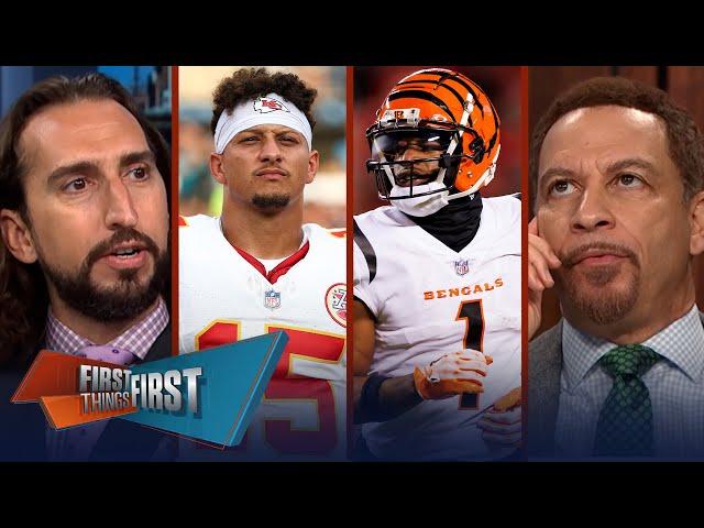 Mahomes responds to Chase’s bold AFC statement, Chiefs vs Bengals preview | NFL | FIRST THINGS FIRST