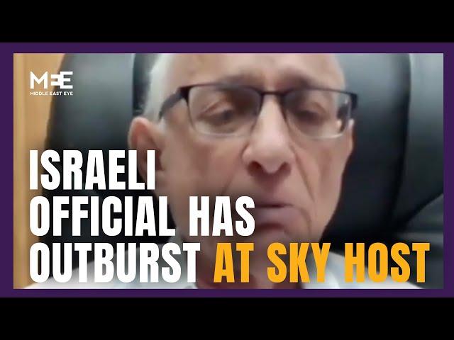 Ex-Netanyahu official has outburst at Sky News host