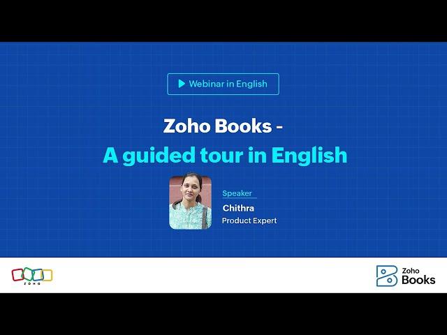 Zoho Books - Indian Edition | A guided tour in English