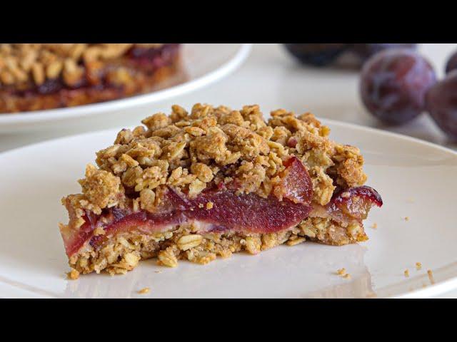 Plum Crumble Cake Recipe