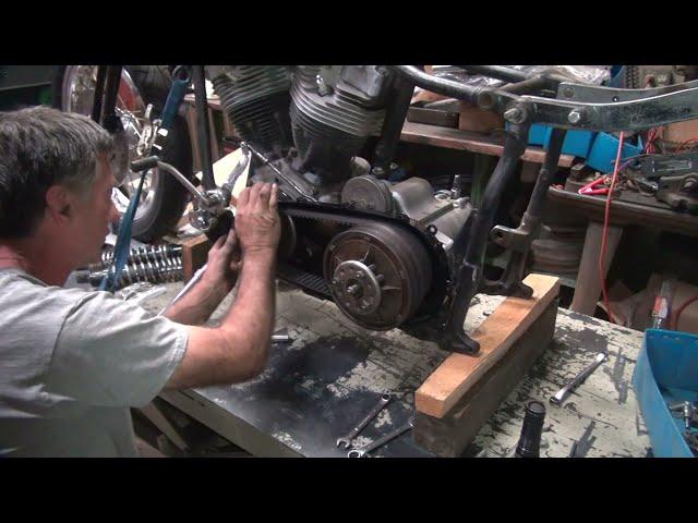 #154 1973 shovelhead loose the ugly kickstart custom bobber build 74ci FX FL harley by tatro machine